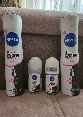 Nivea Black & White Kadın Deodorant Seti - Görsel 2