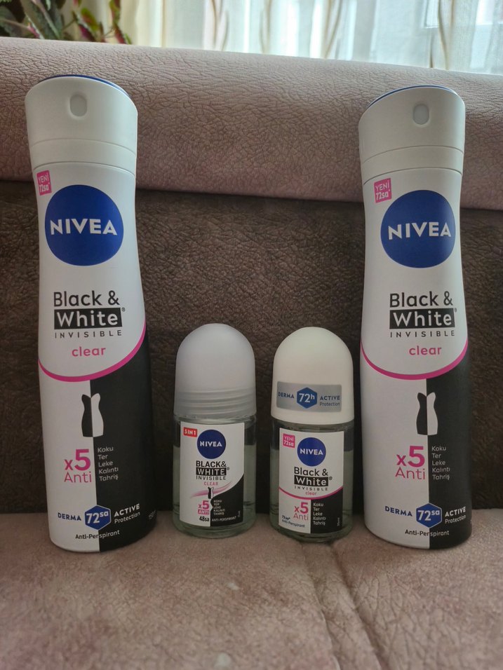 Nivea Black & White Kadın Deodorant Seti - Görsel 2