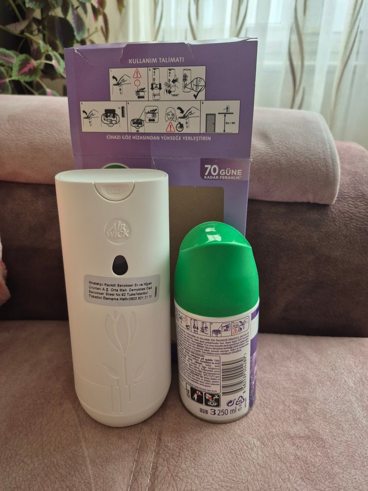 Air Wick Otomatik Lavanta yedek Sprey 250 ml +PİL SIFIR - Görsel 5