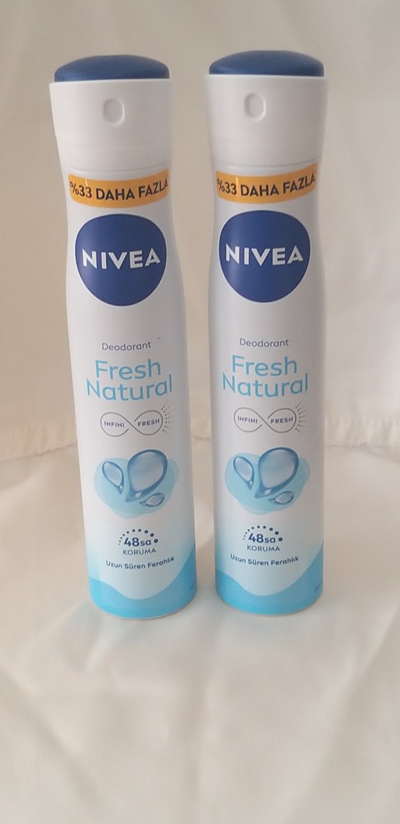 NİVEA  FRESH  NATURAL  KADIN  DEODORANT  200 ml 2 ADET - Görsel 3