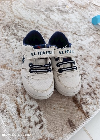 U.S Polo Assn. Beyaz Erkek Çocuk Spor Ayakkabı Bağcıklı