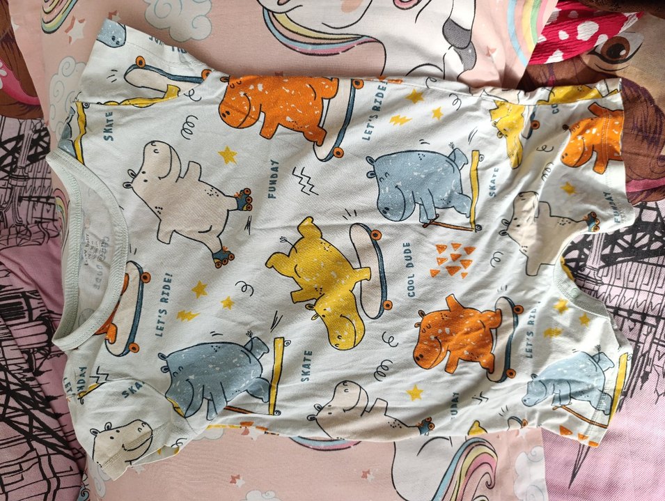 Çocuklar için Renkli Baskılı tulum - Görsel 2