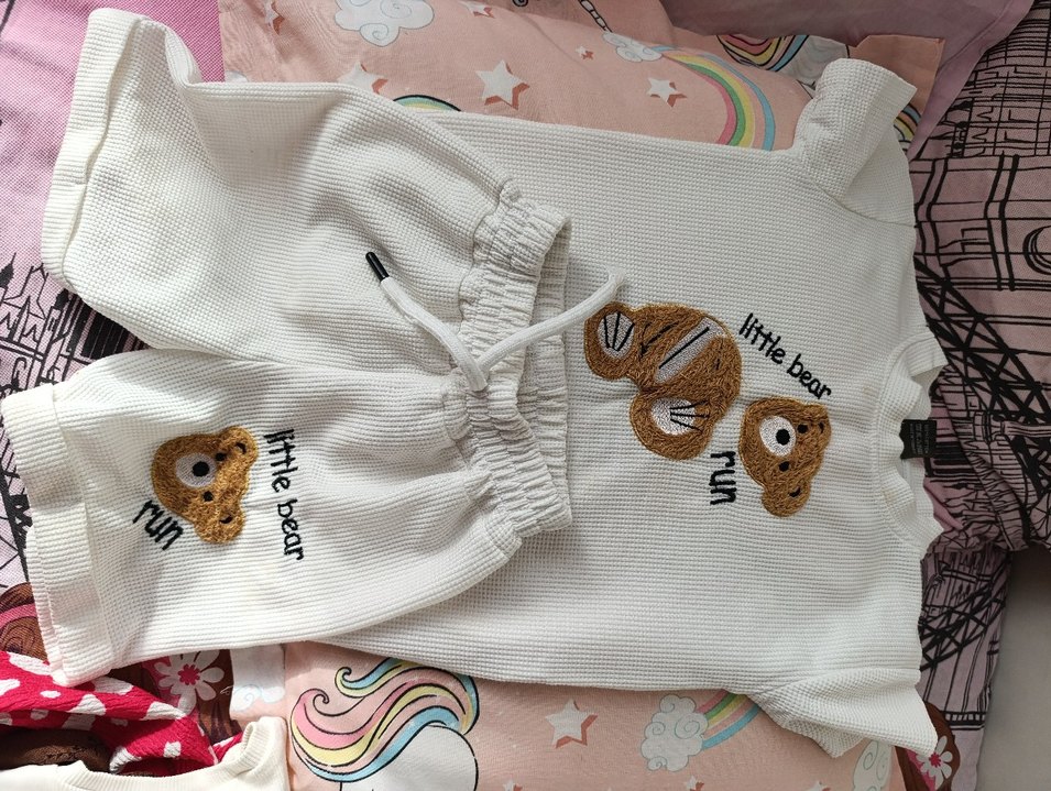 Beyaz Baskılı Çocuk Atlet - Görsel 5