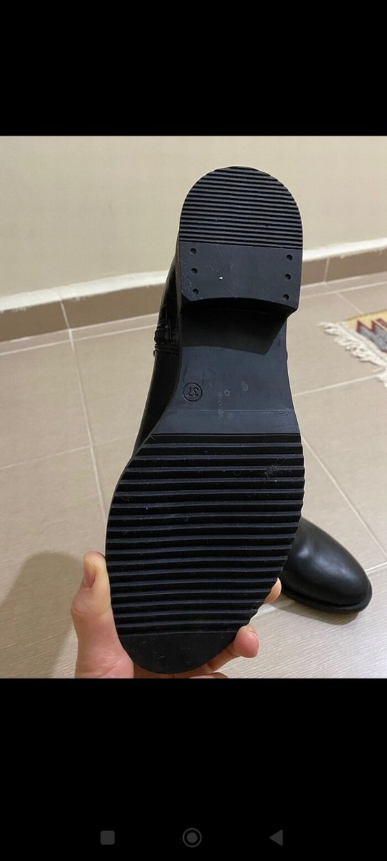 Krokodil Desenli Siyah Kadın Bot - Görsel 3