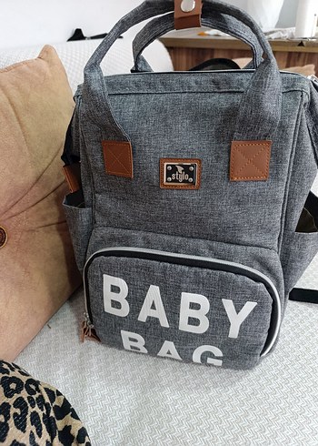 Gri Baskılı Bebek Çantası - Görsel 4
