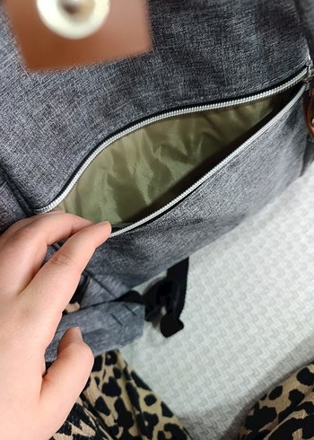 Gri Baskılı Bebek Çantası - Görsel 6