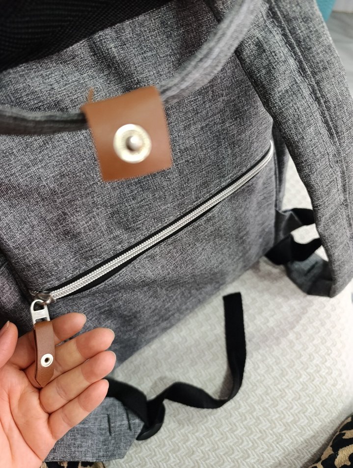 Gri Baskılı Bebek Çantası - Görsel 5