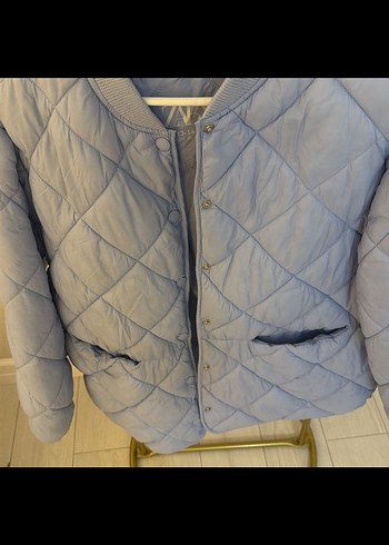 Gri Mini Düğmeli Kadın Ceket - Görsel 2