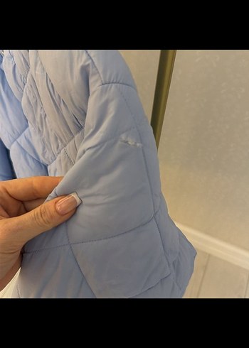 Gri Mini Düğmeli Kadın Ceket - Görsel 5