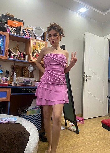 Avrupa yakası selin elbisesi