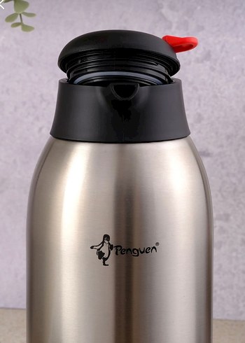 Penguen Gri Çelik Çay Termosu - Görsel 2