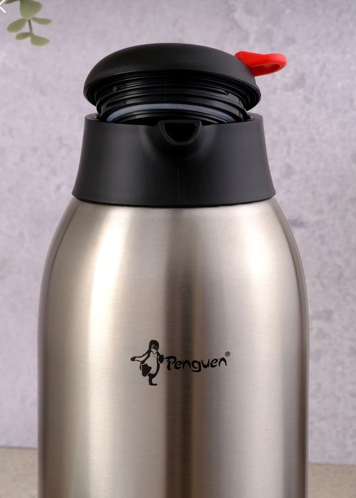 Penguen Gri Çelik Çay Termosu - Görsel 2
