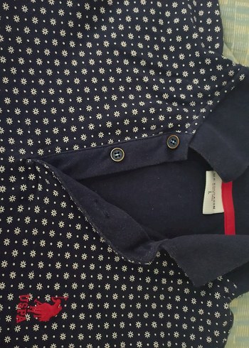 Erkek Siyah Desenli Polo Tişört - Görsel 3