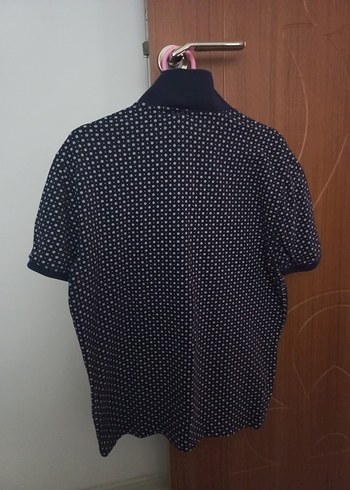 Erkek Siyah Desenli Polo Tişört - Görsel 2