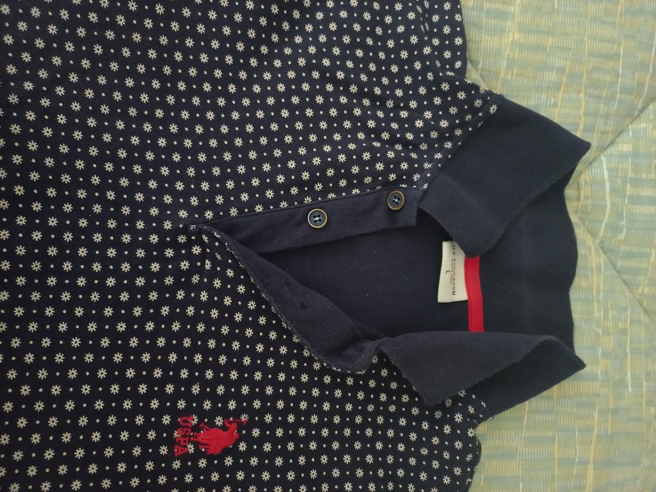 Erkek Siyah Desenli Polo Tişört - Görsel 3