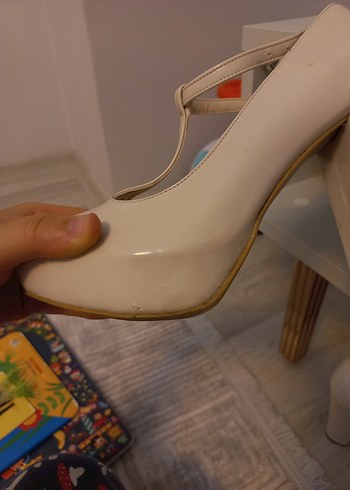 Bej Platform Topuklu Kadın Ayakkabı - Görsel 5