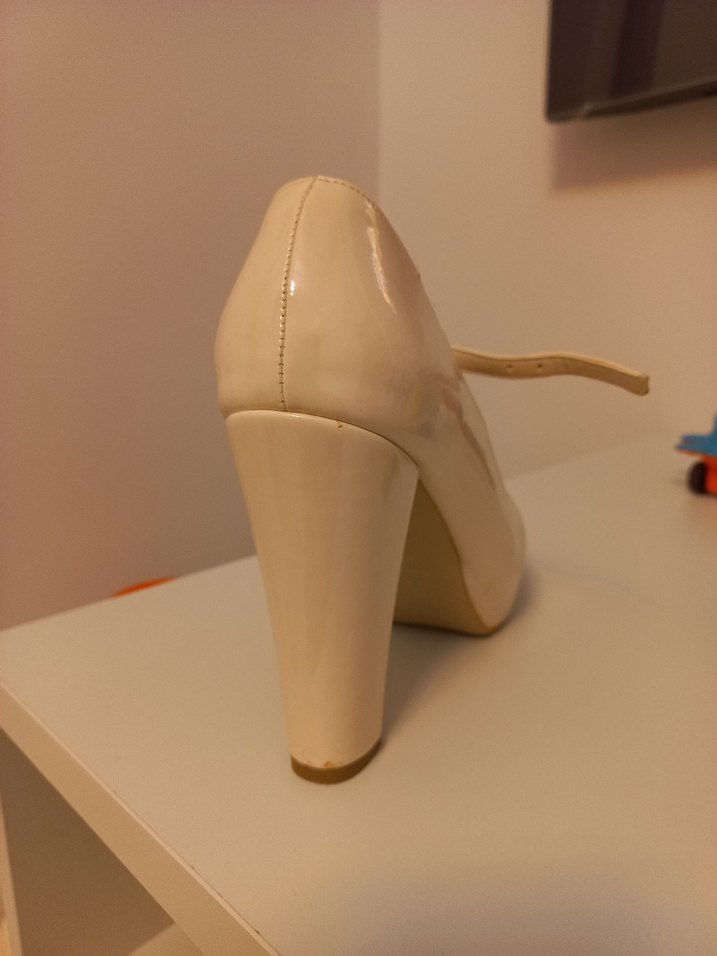 Bej Platform Topuklu Kadın Ayakkabı - Görsel 2