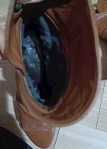 Gerçek Deri Tokalı Topuklu Kadın Bot - Görsel 5