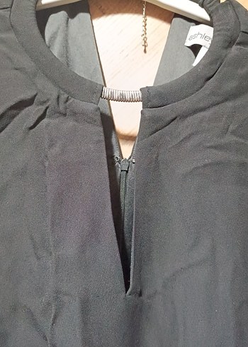 Kadın Siyah Uzun Kollu Abiye Tulum - Görsel 4