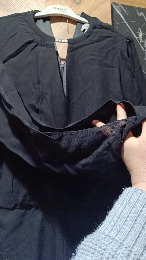 Kadın Siyah Uzun Kollu Abiye Tulum - Görsel 3