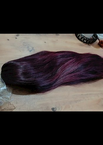 Bordo Saten Kadın Saç Aksesuarı - Görsel 2