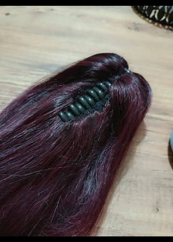 Bordo Saten Kadın Saç Aksesuarı - Görsel 4