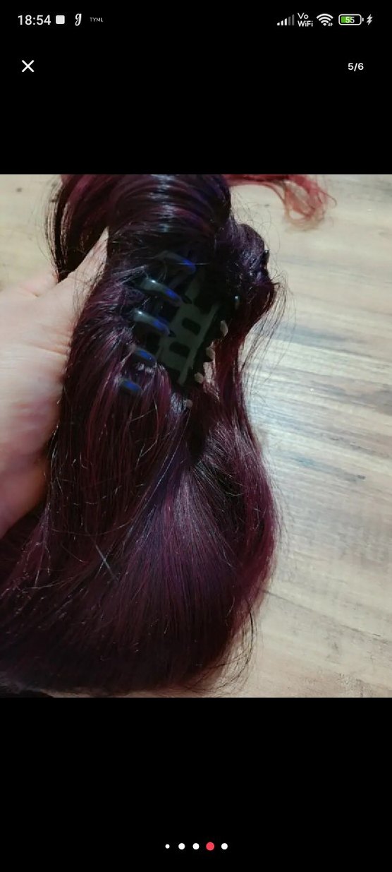 Bordo Saten Kadın Saç Aksesuarı - Görsel 5