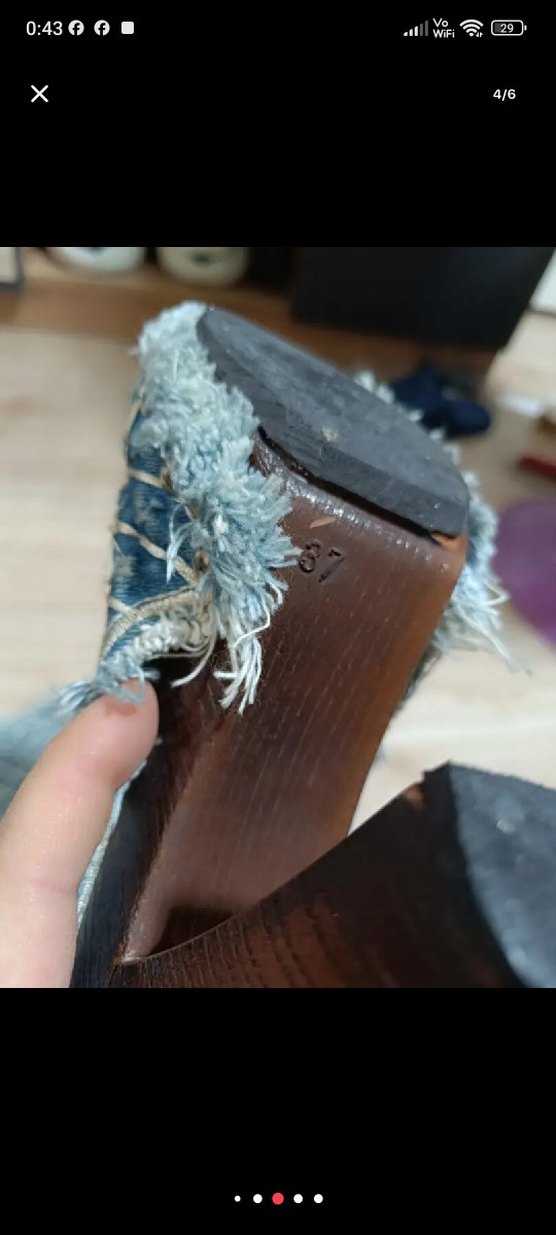 Nakışlı Mavi Denim Kadın Topuklu Bot - Görsel 4