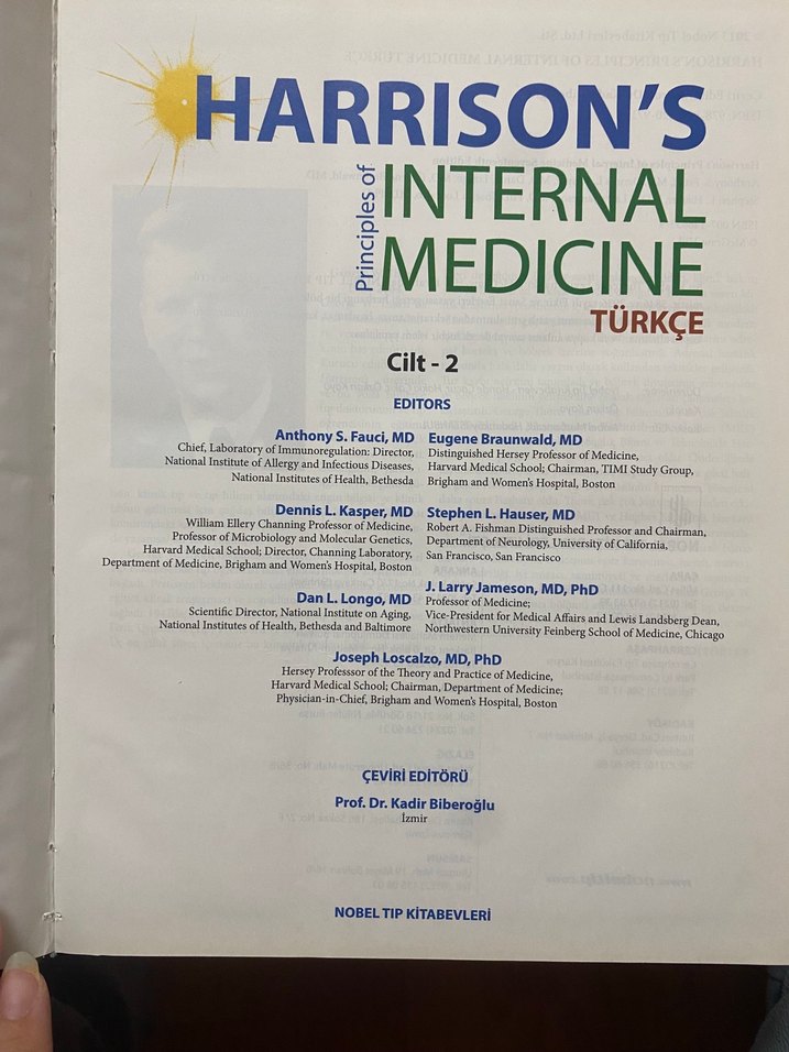 Türkçe Harrison's Internal Medicine - Görsel 2