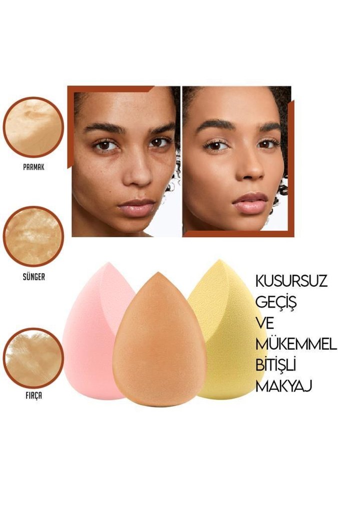 Sarı Makyaj Süngeri Seti 4'lü - Görsel 2