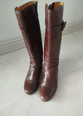 Hakiki Deri Kadın Çizme - Görsel 5