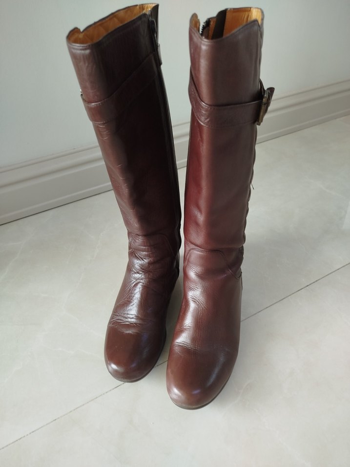 Hakiki Deri Kadın Çizme - Görsel 5