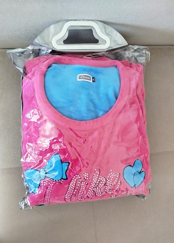 Kadın Uzun Kollu Peluş Pijama Takımı - Görsel 6