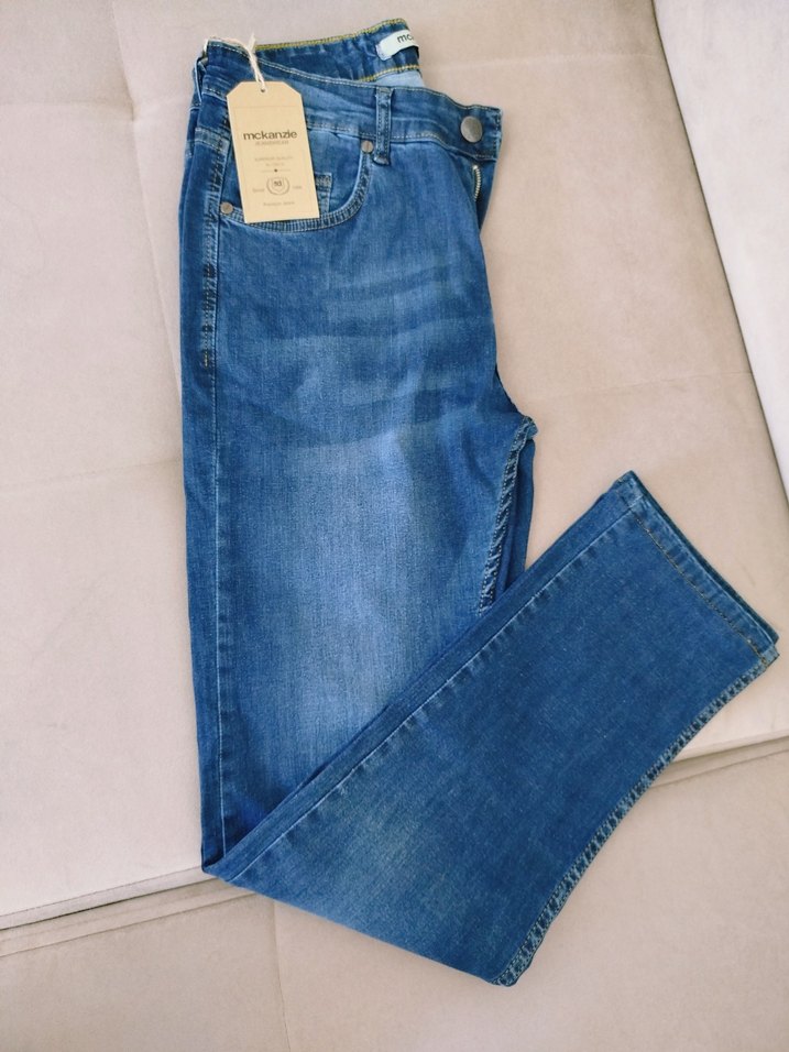 MacKenzie Lastikli Bel Erkek Jean Pantolon - Görsel 2