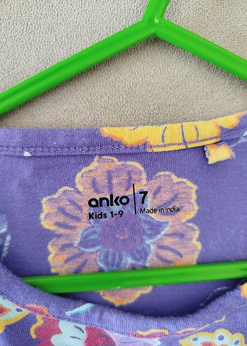 Çiçek desenli Uzun Kollu Kız Çocuk Elbise - Görsel 4