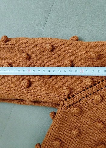 El Örgüsü Uzun kollu Kız Çocuk Triko Hırka - Görsel 5