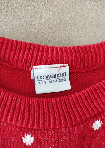 LCW Kız Çocuk Desenli Triko Kazak - Görsel 6