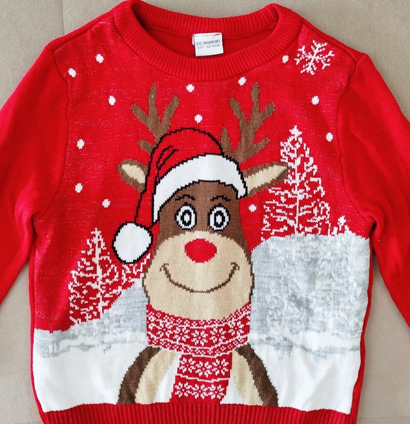 LCW Kız Çocuk Desenli Triko Kazak - Görsel 2