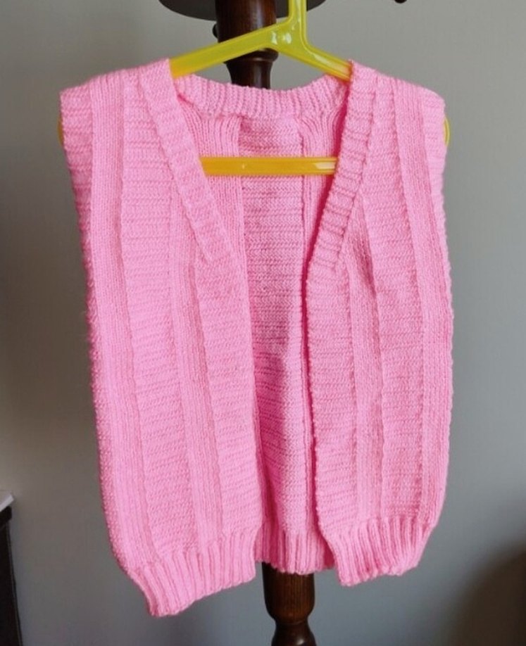 Kız Çocuk Desenli Nakışlı Triko Kazak ve Hırka - Görsel 4