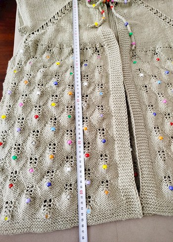 El Örgüsü Bohem Kadın Hırkası - Görsel 6