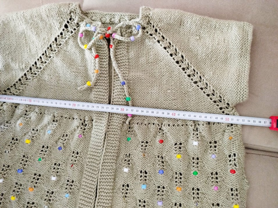 El Örgüsü Bohem Kadın Hırkası - Görsel 5