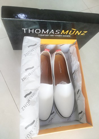 THOMAS MUNZ Hakiki deri kadın babet ayakkabi - Görsel 5