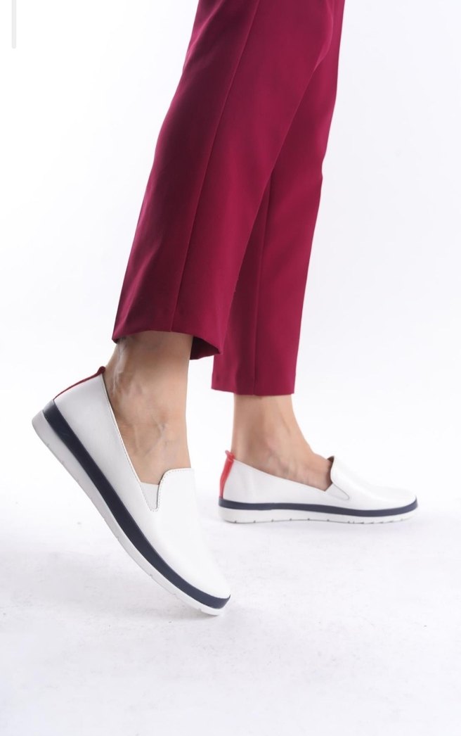 THOMAS MUNZ Hakiki deri kadın babet ayakkabi - Görsel 2