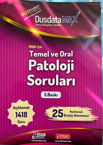 DusdataMAX Patoloji Soru Kitabı 5. Baskı