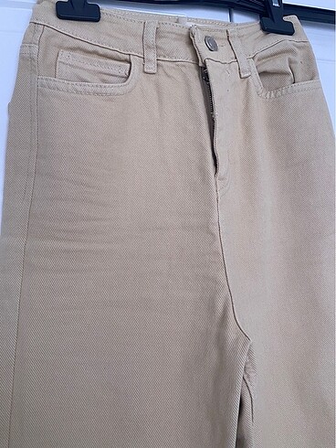 xs Beden krem renk ispanyol jeans