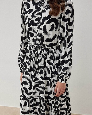 Zara Desenli elbise