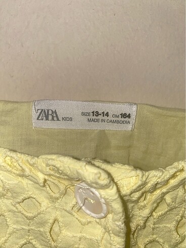 Zara Zara marka sarı bluz