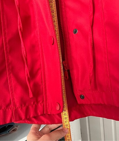 Kadın KIRMIZI YAĞMURLUK - Görsel 6