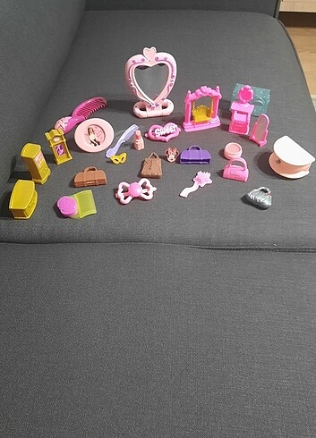 Beden 27 parça Barbie bebek aksesuarı oyuncak