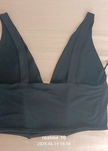 l Beden siyah Renk Siyah V Yaka Kadın Büstiyer